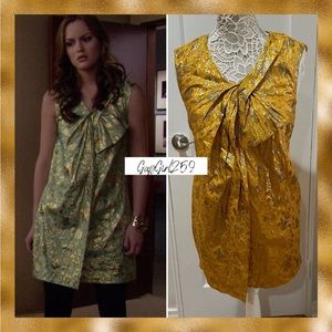 SOLD gold 3.1 Phillip Lim metallic dress 2 ASO Gossip Girl Blair Waldorf